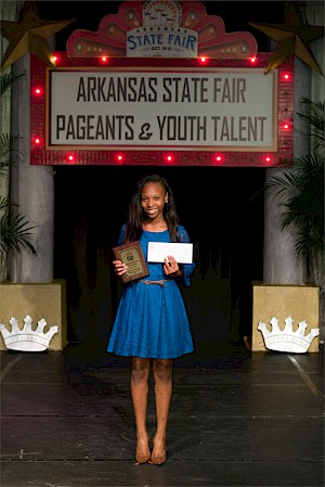 NE Region winner: Ja'Tavia Lamb, of St. Francis County sang a vocal solo to "Rise Up."